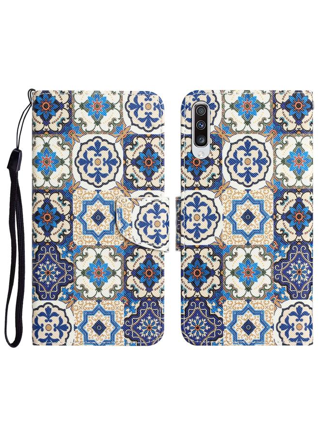 S-TOP Case For Samsung Galaxy A70 Colored Drawing Leather Phone Case - Image 1