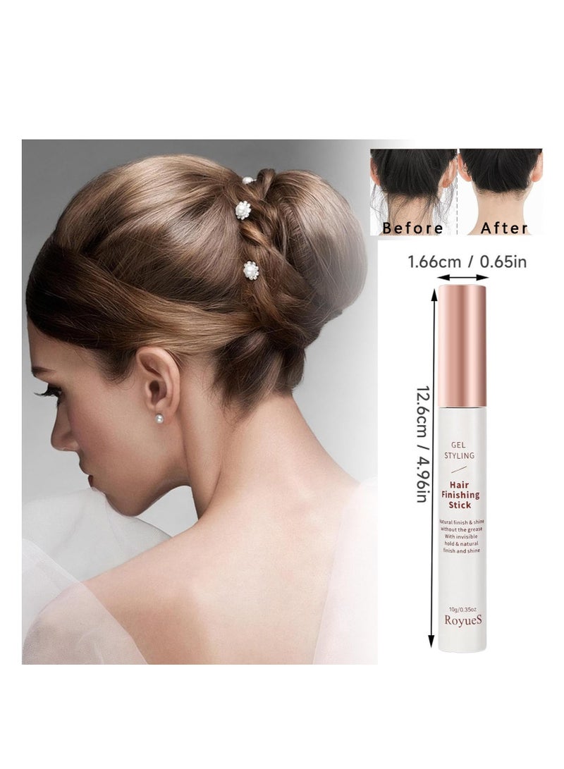Captaintech Small Hair Finishing Stick Hair Smoothing Cream Loose Hair Quick Styling Non-Greasy Non-Sticky Bangs Styling Gel for Frizz Control & Fixing Stereotypes Hair Mascara for All Hair Types - Image 2