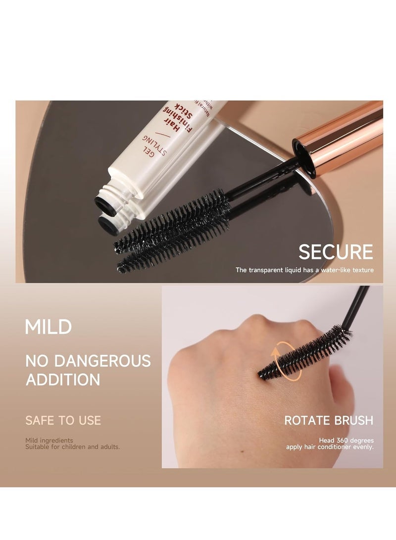 Captaintech Small Hair Finishing Stick Hair Smoothing Cream Loose Hair Quick Styling Non-Greasy Non-Sticky Bangs Styling Gel for Frizz Control & Fixing Stereotypes Hair Mascara for All Hair Types - Image 3