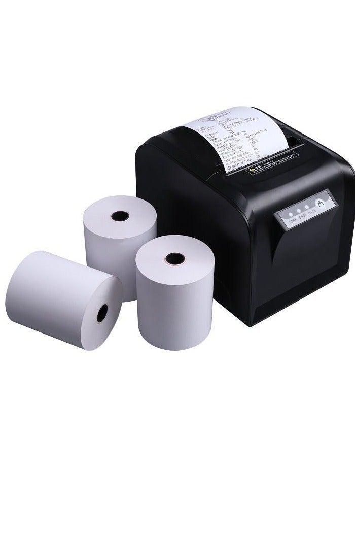 سي كي كي لفافة ورق حراري 80×80 مم، صندوق يحتوي على 50 لفة، طابعة نقاط البيع الإلكترونية، محطة نقاط البيع، (65 جرامًا للمتر المربع) - Image 1