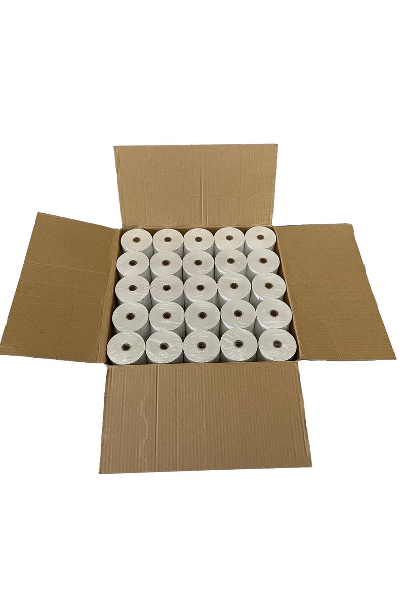 سي كي كي لفافة ورق حراري 80×80 مم، صندوق يحتوي على 50 لفة، طابعة نقاط البيع الإلكترونية، محطة نقاط البيع، (65 جرامًا للمتر المربع) - Image 2