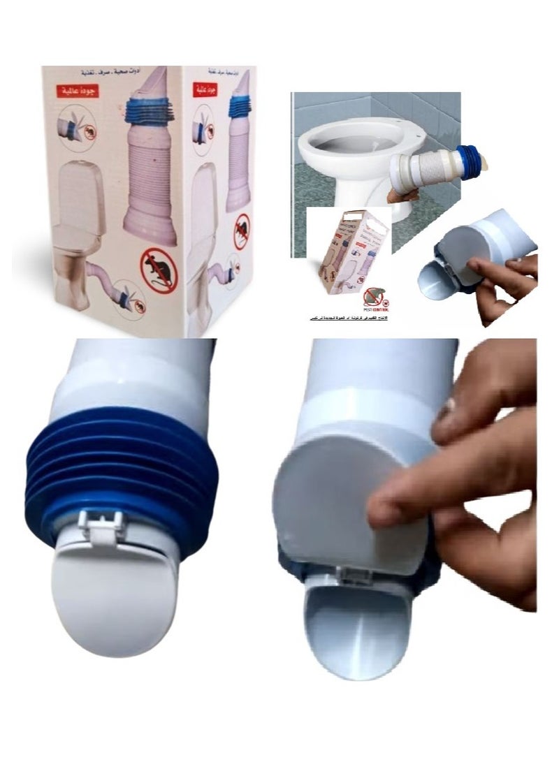 Zippered base hose with door to prevent mice from entering the bathroom through the base. - Image 3