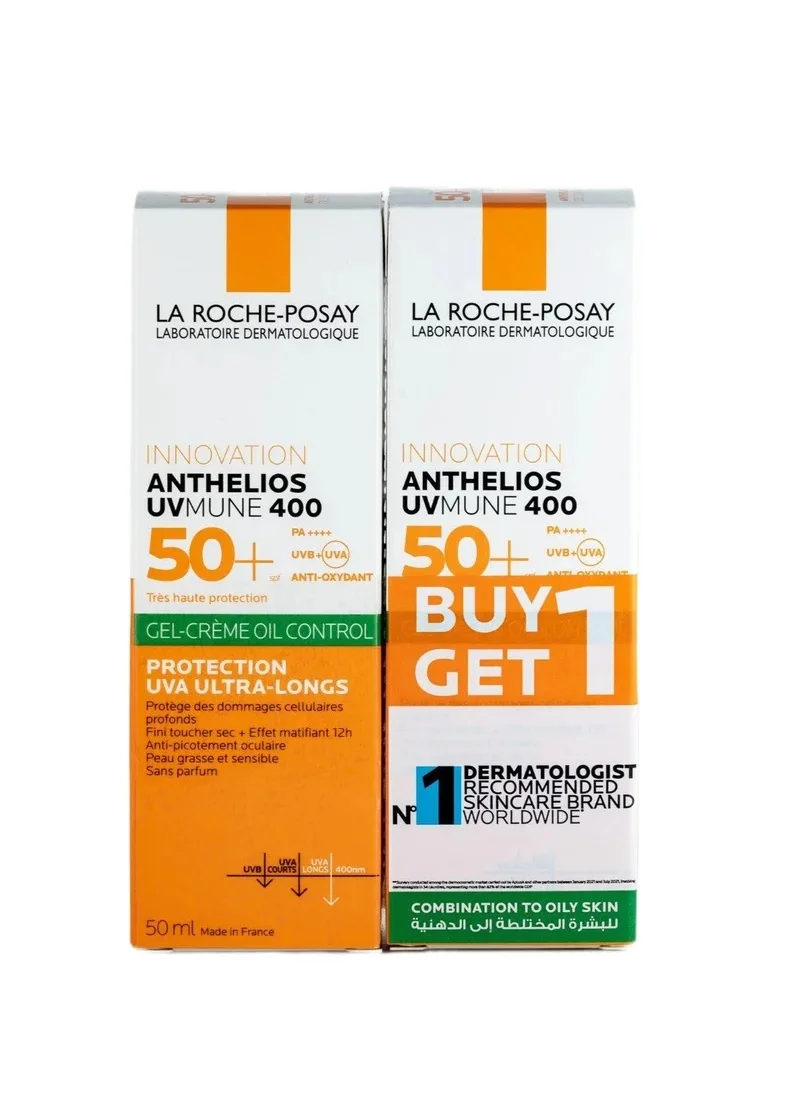 لاروش بوزيه Anthelios Spf 50+ Oil Control Gel Cream Buy One Get One Free 50Ml