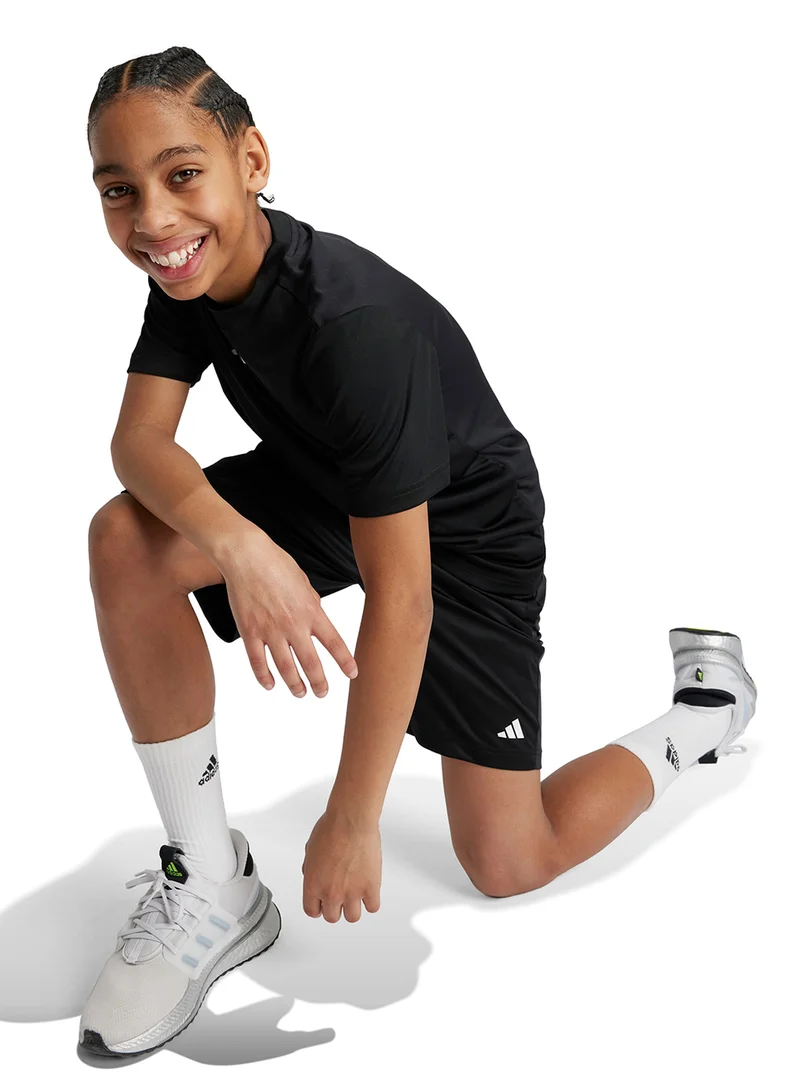 Adidas Youth Training Essential Logo Regular Fit Shorts
