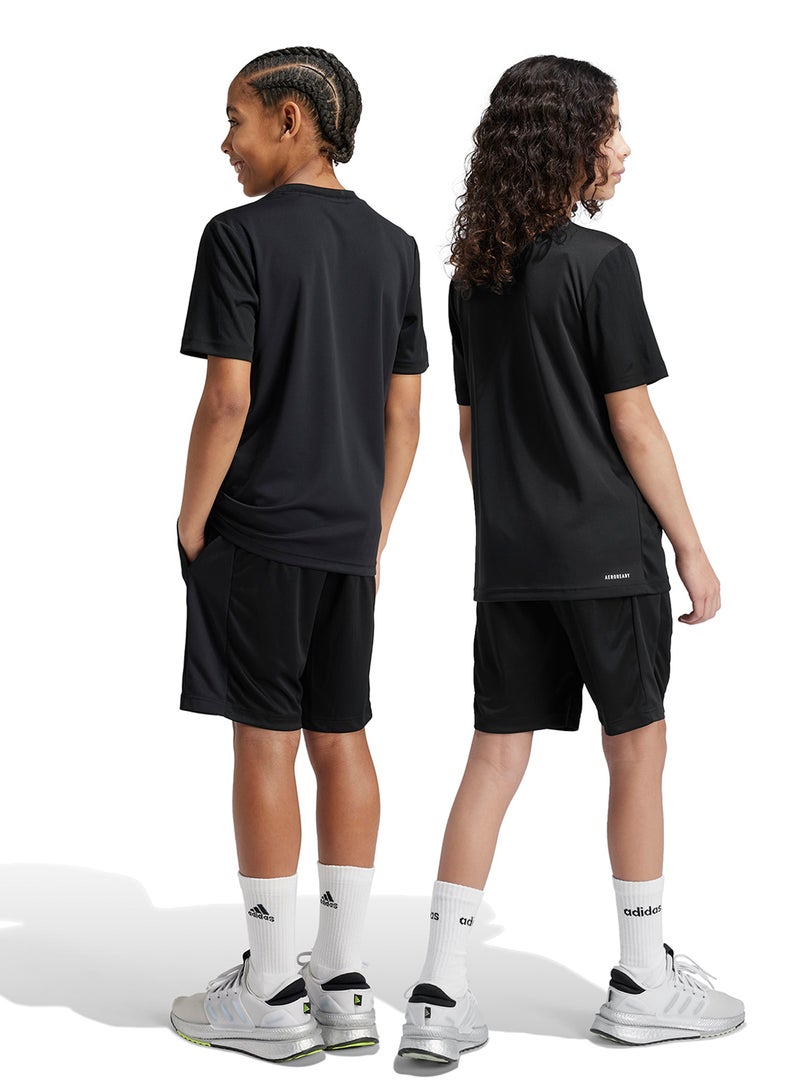 Adidas Youth Training Essential Logo Regular Fit Shorts  - Image 2