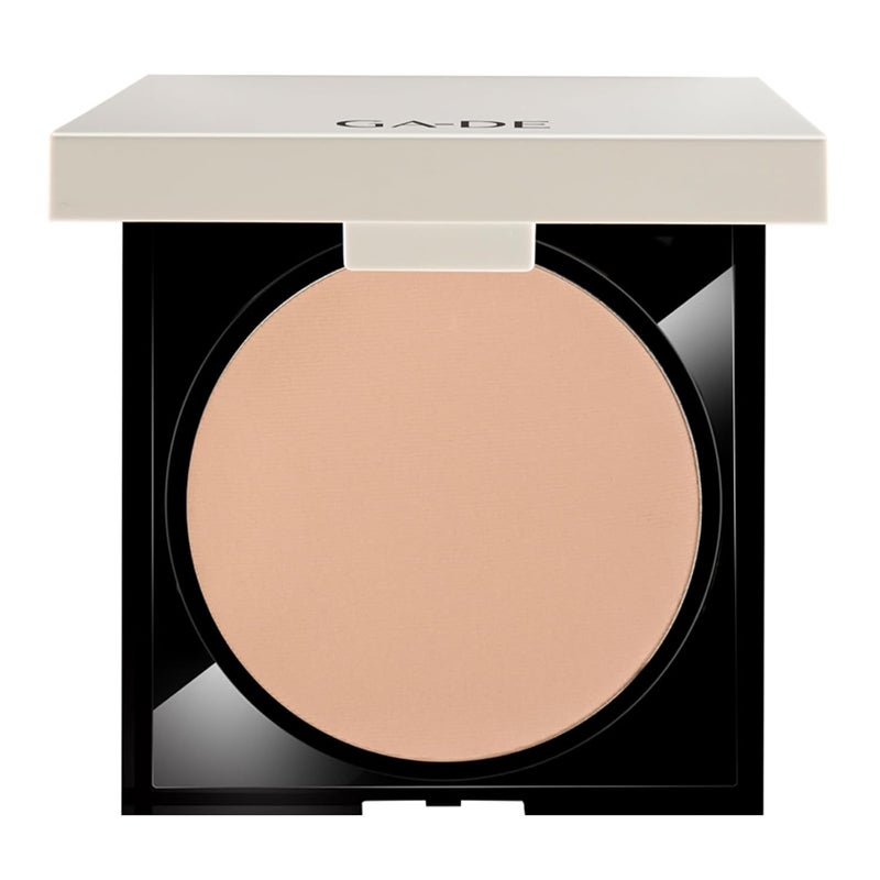 GA-DE GADE Longevity Second Skin Pressed Powder  Face Makeup  Blurs Imperfections and Smooths Fine Lines  506 Light Medium  039 oz Foundation Powder