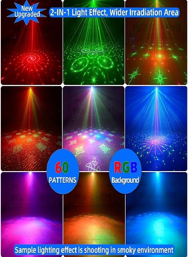 Party Light DJ Disco Light, Carnival Light + LED 2 in 1 with Remote Control, USB Powered RGB Sound Controlled Strobe Light for Festival Decoration Karaoke, KTV Bar - Image 4