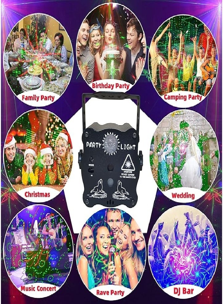 Party Light DJ Disco Light, Carnival Light + LED 2 in 1 with Remote Control, USB Powered RGB Sound Controlled Strobe Light for Festival Decoration Karaoke, KTV Bar - Image 5