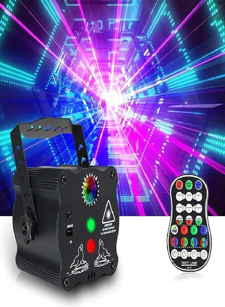 Party Light DJ Disco Light, Carnival Light + LED 2 in 1 with Remote Control, USB Powered RGB Sound Controlled Strobe Light for Festival Decoration Karaoke, KTV Bar - Image 1