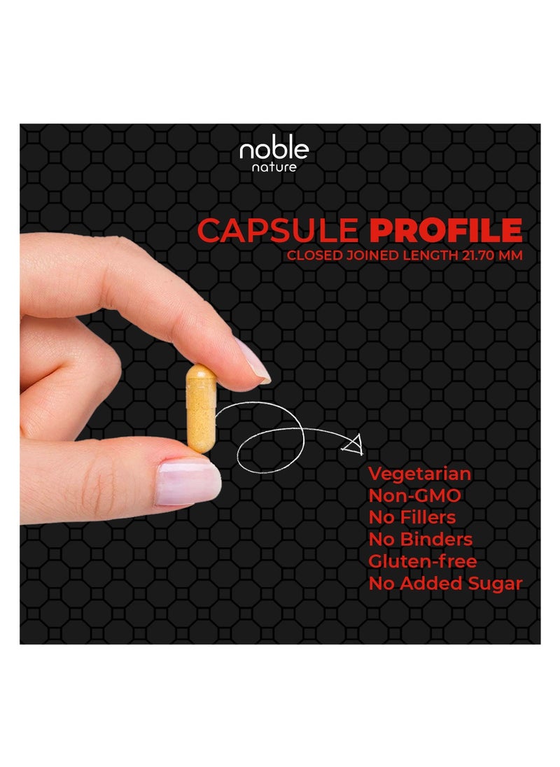 noble nature - Korean Panax Ginseng Extract, Supports Immune Health, Ultra Concentrated - 120 Veg Capsules - Image 1
