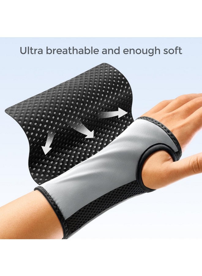 FREETOO Wrist Brace for Carpal Tunnel,[New Upgrade-Anatomically shaped] Adjustable Wrist Support Splint for Men and Women,Hand Brace for Pain Relief, Tendinitis,Arthritis,Left Hand,Medium - Image 3