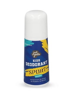 Just Gentle Just Gentle Organic Kids Sport Deodorant 60mL - Natural Antibacterial, No Aluminium/Parabens, 5+ Years 