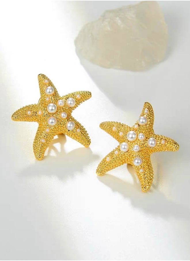 Starfish-shaped Pearl Studs - pzsku/ZE796C9FFEF23836BB4BFZ/45/_/1725895747/b6cf07b1-fdfa-4f1b-ad7e-7c8655b9694d