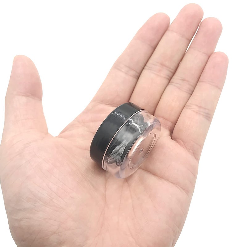 MYYZMY 30 Pcs Sample Containers, 10 Gram Mini Sample Jars for Cosmetic, Eye shadow, Black Lid - Image 3