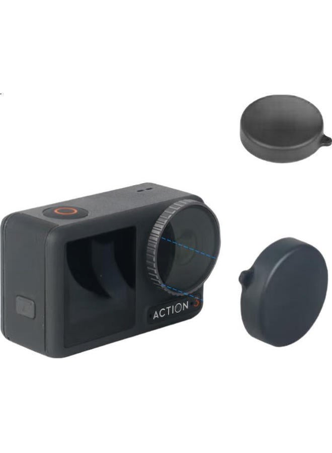 Kyotsu Jingsheng, Dji Osmo Action 4/3 Universal Accessories, Tempered Glass Film + Lens Cap (High-Definition Protective Film And Lens Plastic Protective Cover) - Image 2
