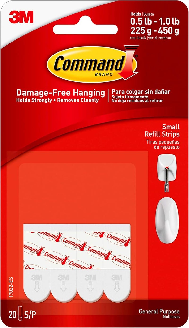 Command™ General Purpose Small Adhesive Strips - 20 Pack for Damage-Free Hanging - Image 1