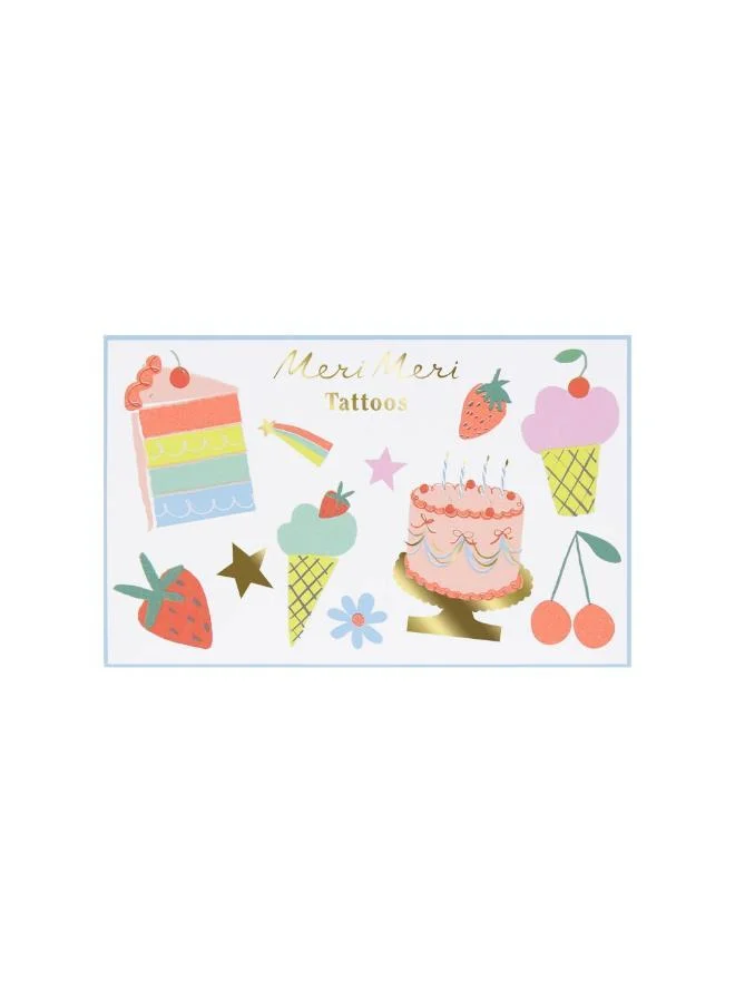 Meri Meri Birthday Temporary Tattoos