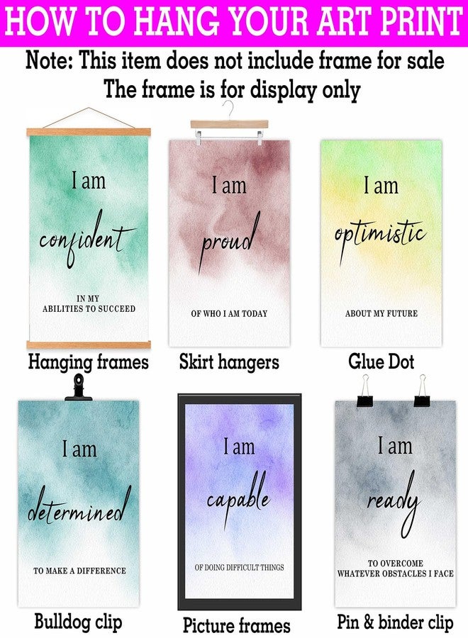 PARTH IMPEX 9Pcs Inspirational Posters for Office Classroom - Motivational Quotes Positive Saying Affirmation Wall Art - Aesthetic Pictures Collage Kit for Kids Teens Adults Room Decor - Unframed 8 x 10 Prints - Image 5