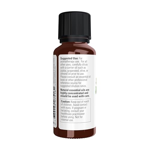 NOW Essential Oils, Basil Oil, Energizing Aromatherapy Scent, Stream Distilled, 100% Pure, Vegan, Child Resistant Cap, 1-Ounce - Image 3
