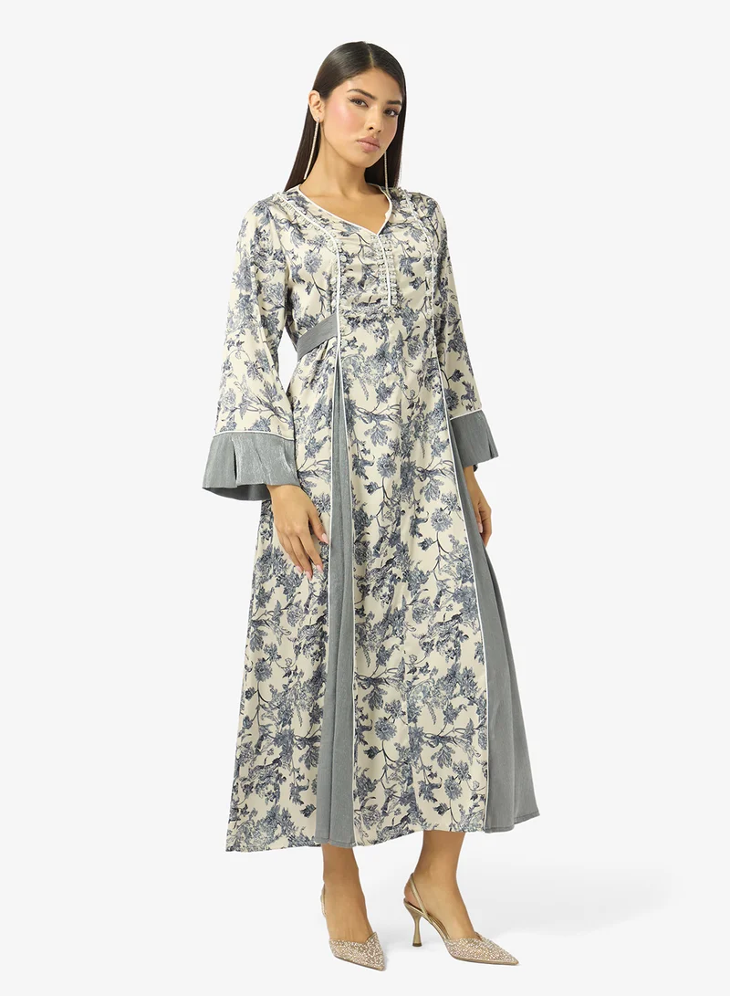 Khizana Monochrome Printed Dress