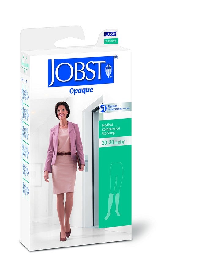 جوبست جوارب ضغط JOBST معتمة تصل إلى الركبة، ضغط 20-30 مم زئبق، مفتوحة من الأمام، مقاس صغير، لون أسود كلاسيكي - Image 2