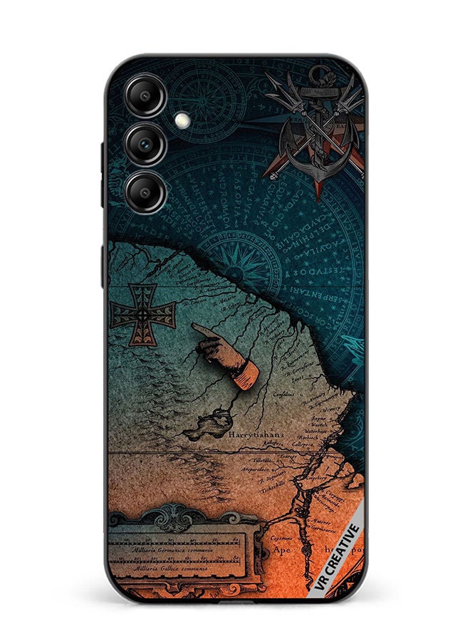 VR CREATIVE Protective Case Cover For Samsung Galaxy M14 Compas Design Multicolour - Image 1