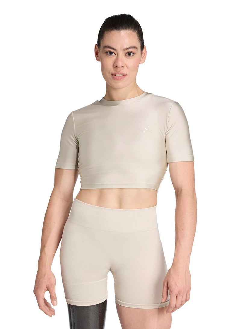 Adidas Workout Essential Shine T-Shirt - Image 4