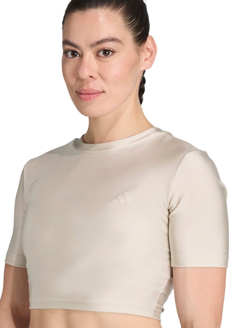 Adidas Workout Essential Shine T-Shirt - Image 4
