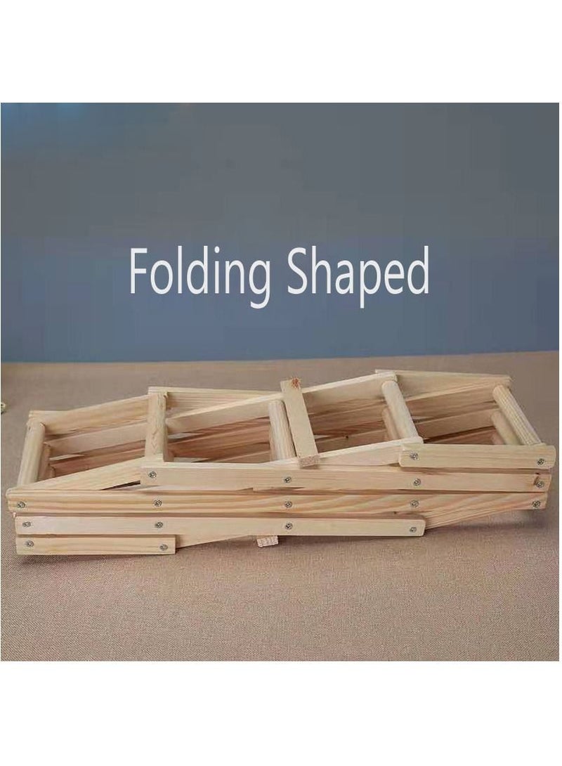 FFD Foldable Wooden Wine Rack Free Standing Storage Rack Display Shelves For Home Kitchen Cabinet Pantry Decoration  - Image 3