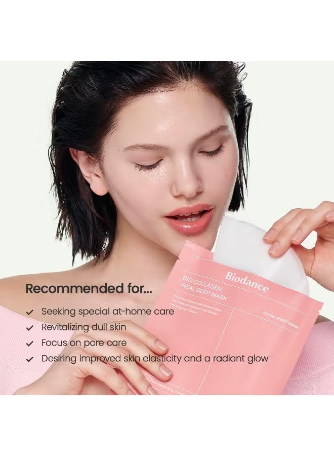 BIODANCE Bio-Collagen Real Deep Mask, Hydrating Overnight Hydrogel Mask, Pore Minimizing, Elasticity Improvement, 34g x6ea - Image 3