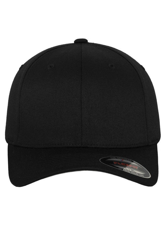 FLEXFIT 6277 Wooly Combed Twill Cap Black - L-XL - Image 1