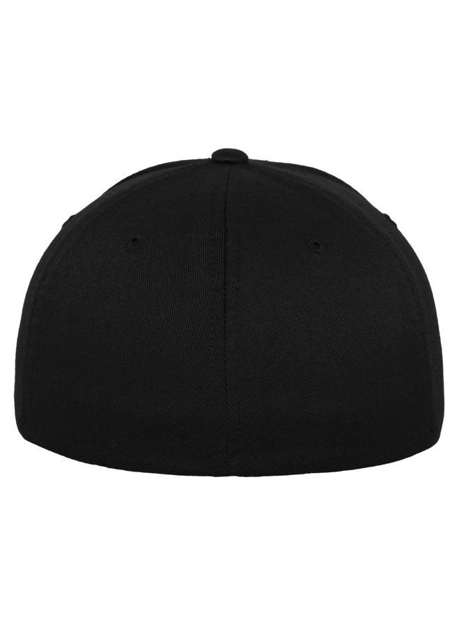 FLEXFIT 6277 Wooly Combed Twill Cap Black - L-XL - Image 3