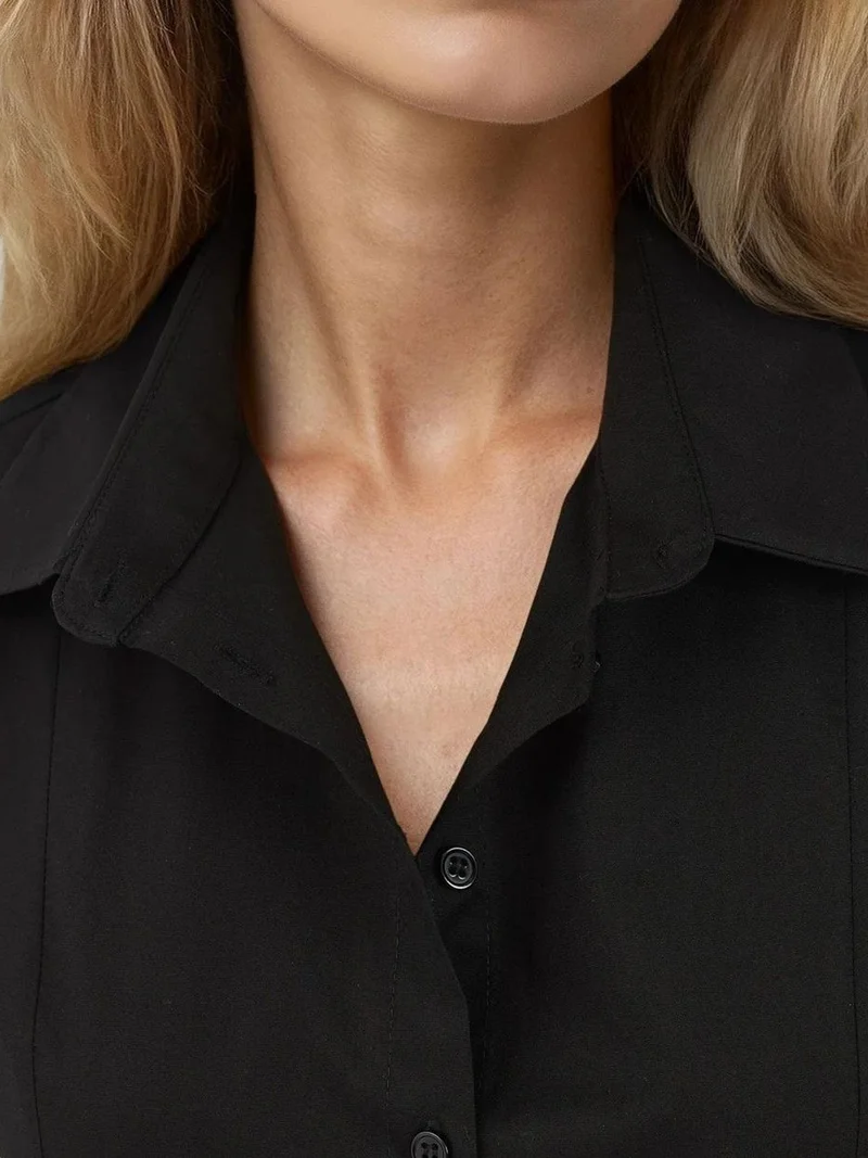 Hiccup Black Fitted Long Sleeve Shirt for Women | Best Price UAE