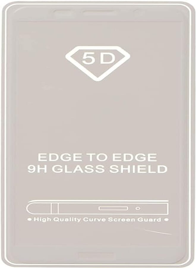 5D Glass Screen Protector for Huawei Y5 2018, White