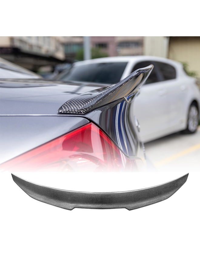 AeroBon جناح صندوق حقيقي من ألياف الكربون متوافق مع إنفينيتي G37 Q60 2-باب كوبيه 2008-2015 (نمط H) - Image 1