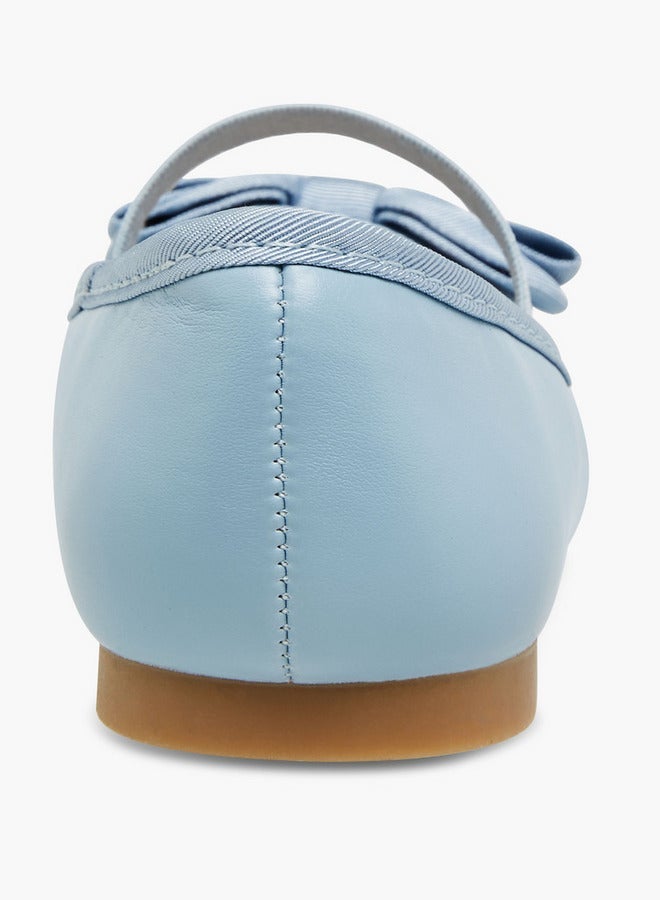 جونيورز حذاء باليرينا مزين بفيونكة مع حزام مطاطي - Image 5