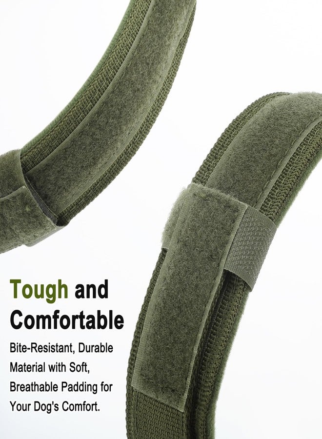GLIDESMOOTH Dog Collar, Waterproof Tactical Dog Collar with Control Handle and Zinc Alloy Buckle, Pet Collar for AirTag, Medium Large Dog, Medium, Army Green (Includes Screwdriver Accessories) - Image 5