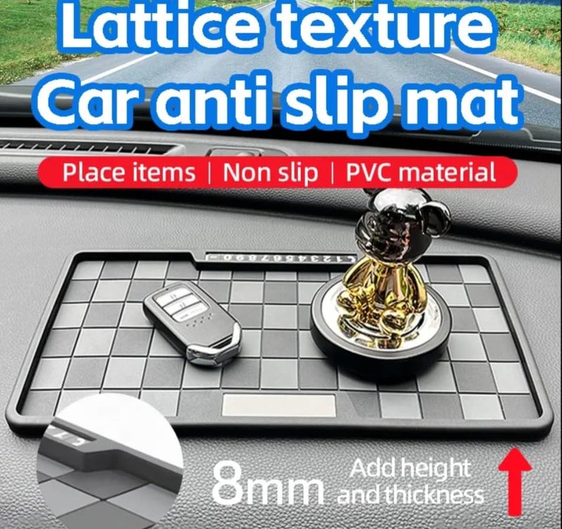 YOURKARTS.COM Anti-Slip Dashboard Mat – Universal Sticky Rubber Grip Pad for All Smartphones, Sunglasses & Car Keys | Premium Non-Slip Dashboard Holder Mat - Image 3