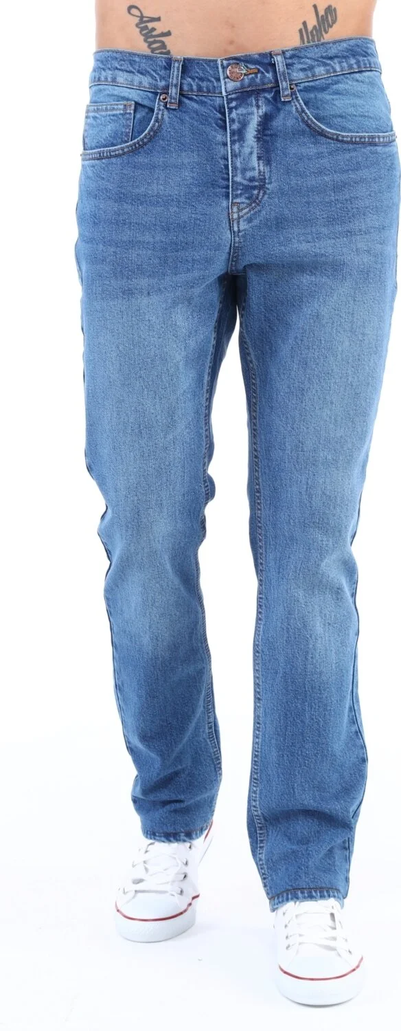 Cedy Denim Men's Yüksel Waist Wide Cut Piggy Leg Denim Trousers Regular Fit Jean C336