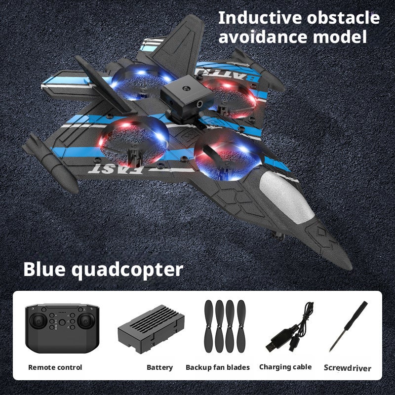 Remote Control Foam Airplane with HD Camera, 6CH, Obstacle Avoidance - Image 5