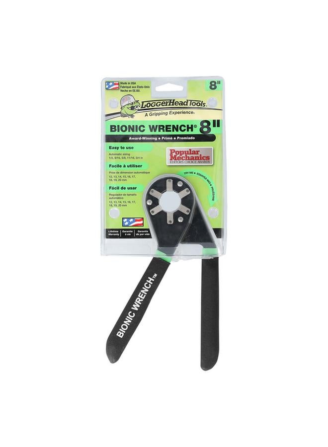 Loggerhead Coated Steel Non-Slip Bionic Grip Combination Wrench Black 8inch  - Image 2