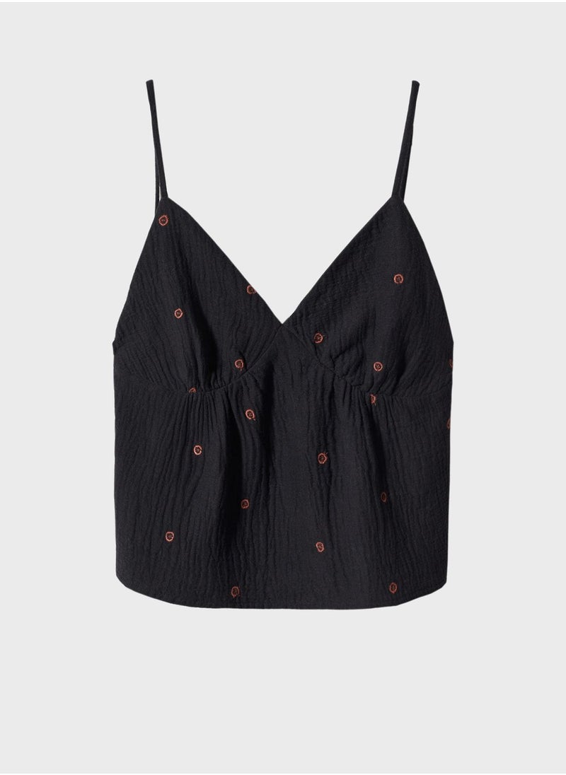 MANGO - Kids Embroidered Top - Image 1