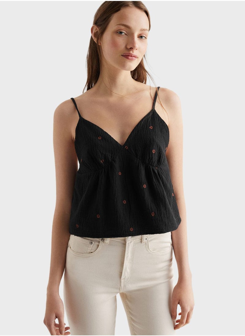MANGO - Kids Embroidered Top - Image 1