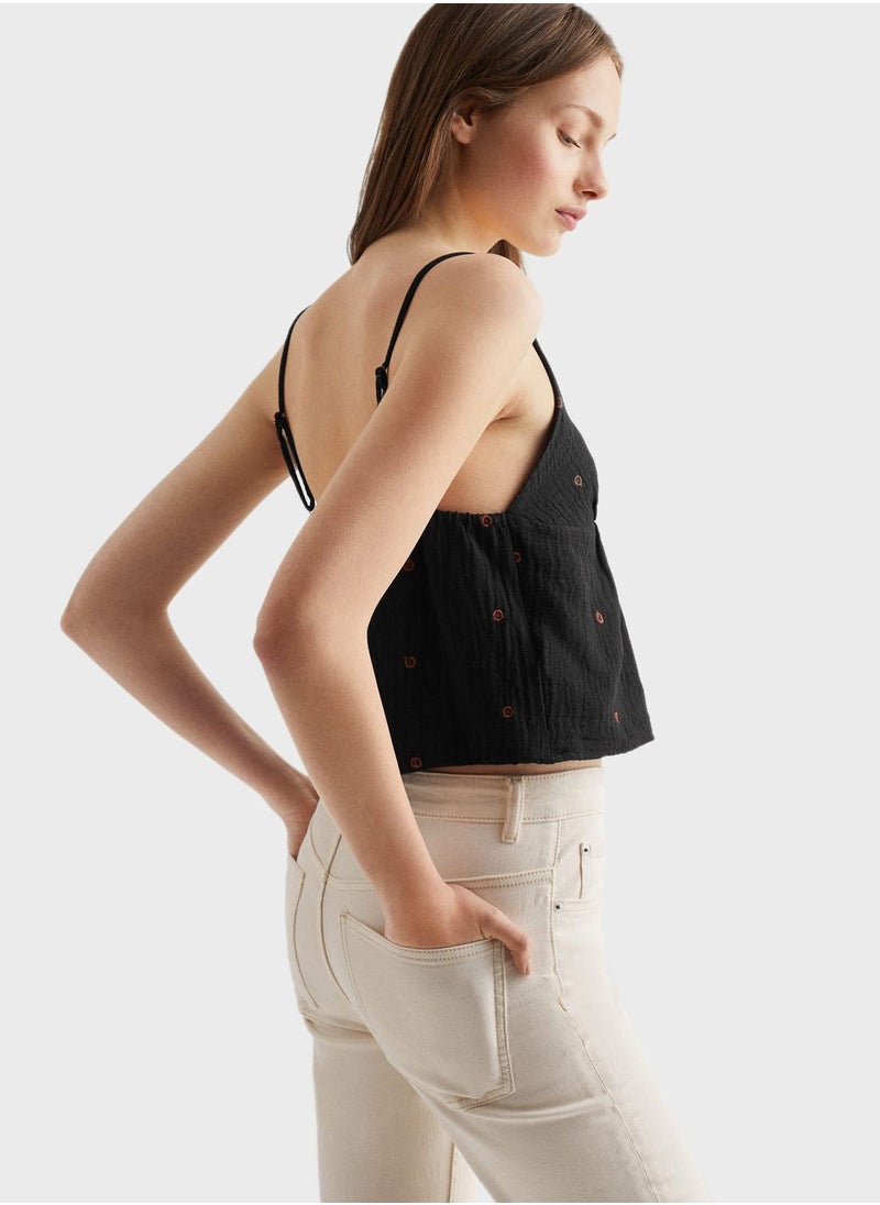 MANGO - Kids Embroidered Top - Image 1