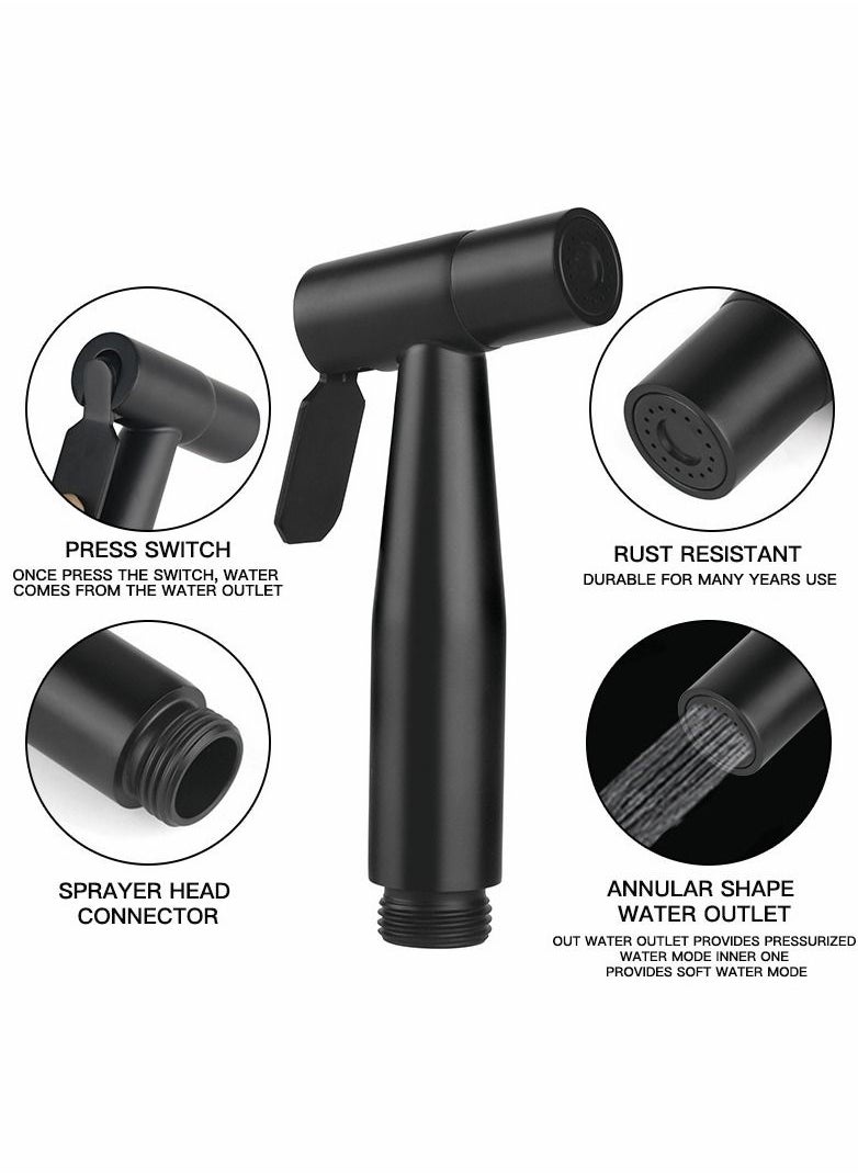 MIXDE Shower Booster Nozzle Brushed Spray Gun Four-Piece Set  - Image 4