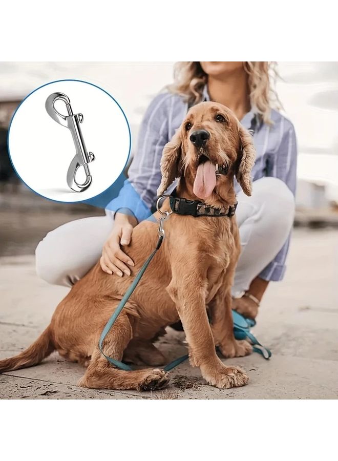 4pcs Heavy Duty Iron Bolt Snap Hooks Secure Locking Pet Leash Keychain Clips - Image 2
