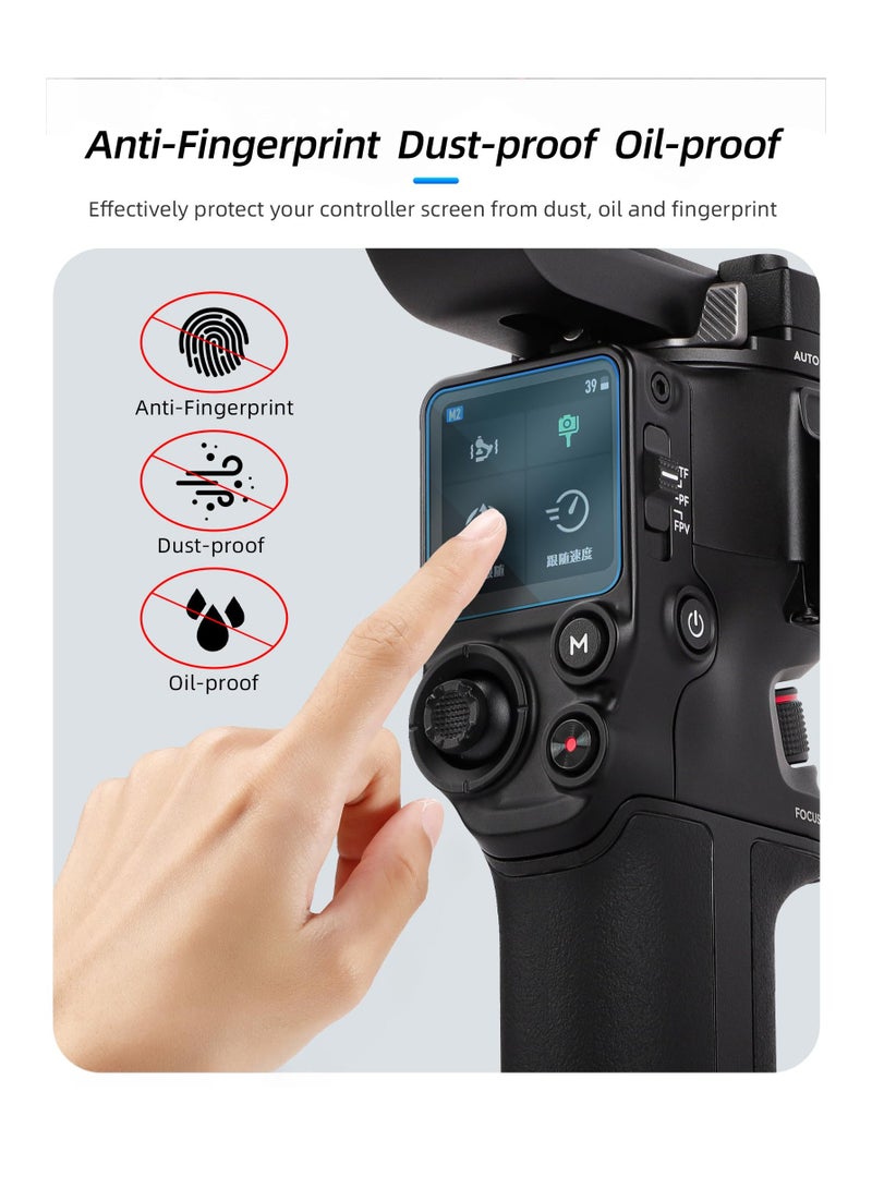 KASTWAVE 2 Sets Screen Tempered Film for DJI RS 4/RS 4 Pro/RS 3/RS 3 Pro Accessories Touch Screen Protector Anti Fingerprint Film, Anti-scratch Tempered Glass Protective Film - Image 4