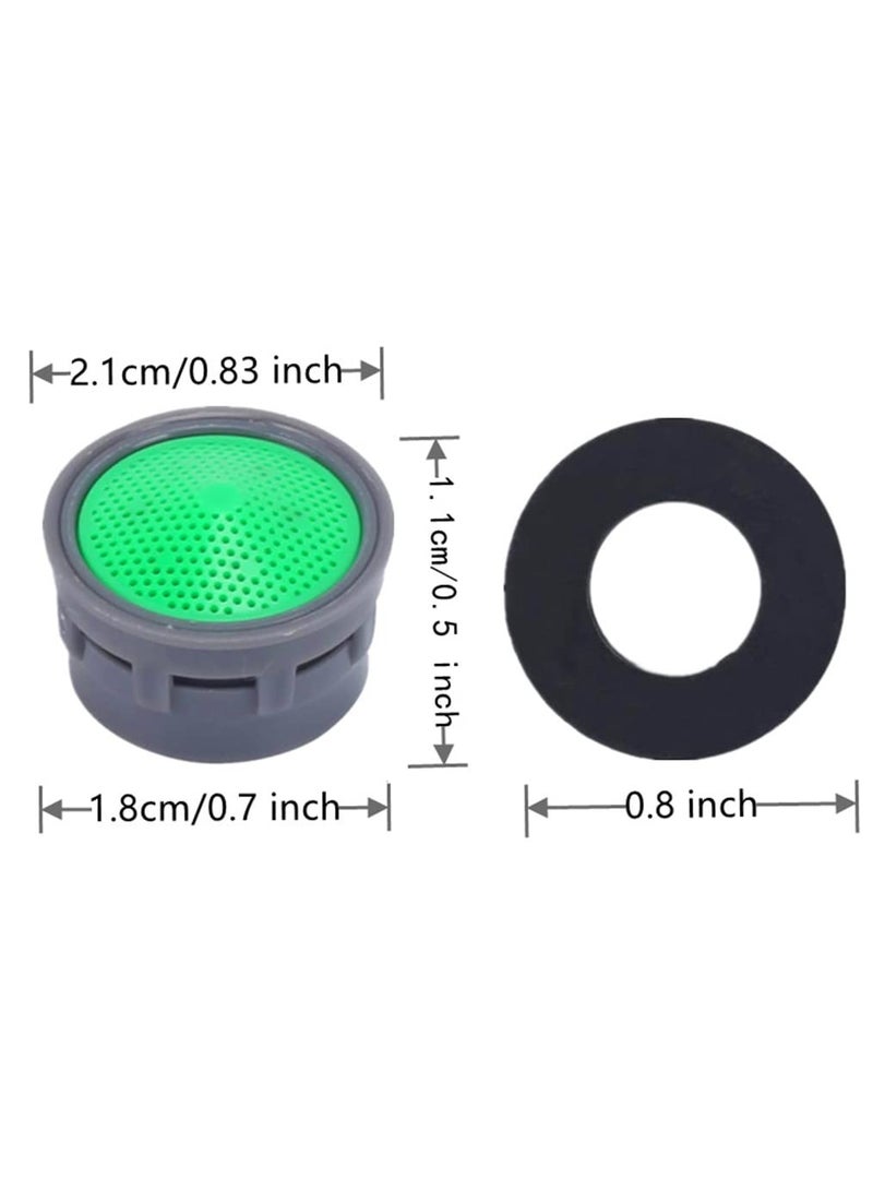 ECVV 20 Pcs Water Tap Aerators Insert Replacement Parts Water Saving Flow Restrictor Faucet Aerators For Bathroom Or Kitchen - Image 2