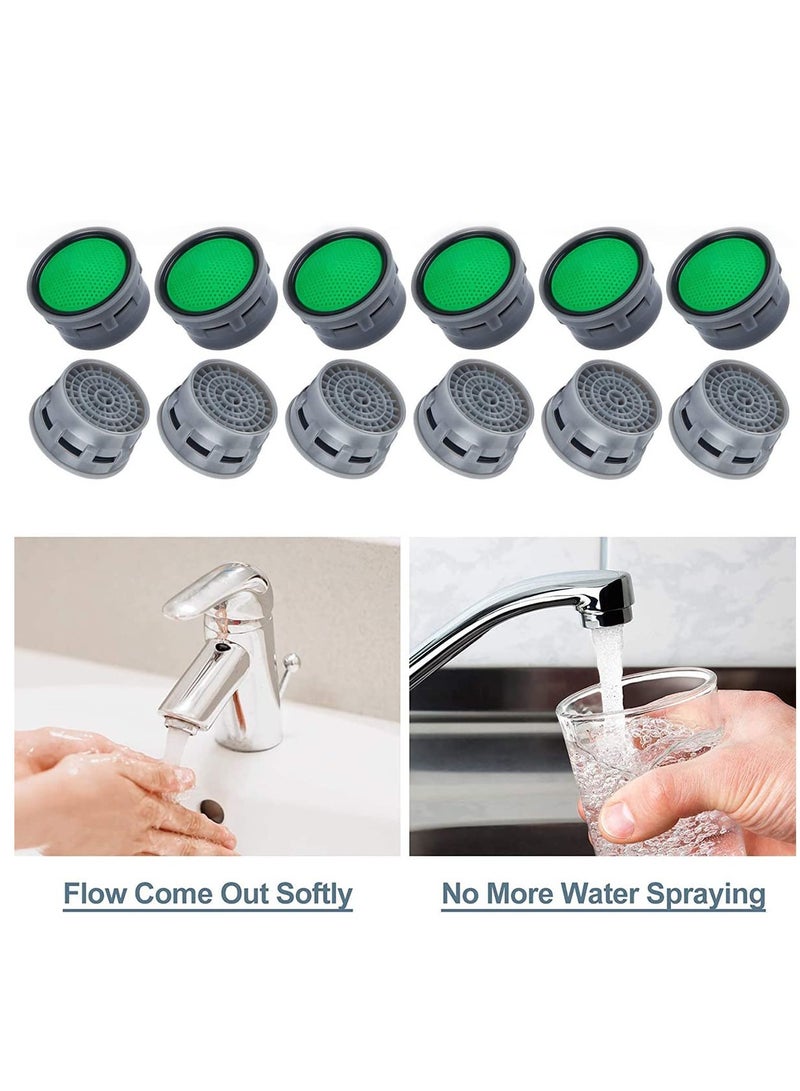ECVV 20 Pcs Water Tap Aerators Insert Replacement Parts Water Saving Flow Restrictor Faucet Aerators For Bathroom Or Kitchen - Image 3