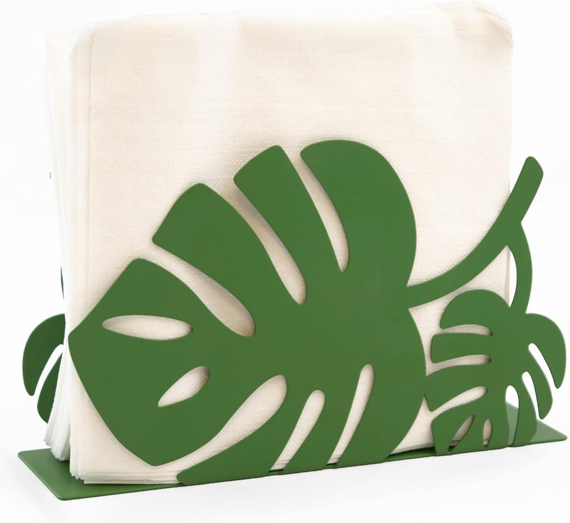 Mango Steam Tabletop NapkinTissue  Letter Holder for Home Kitchen Restaurants Leaf Green - Image 1